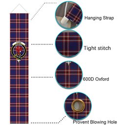 ScotsTee Shop Scottish Laing of Archiestown Tartan Front Porch Sign Set, Hanging Banner Set