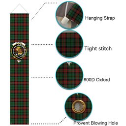 ScotsTee Shop Scottish Walker James Tartan Front Porch Sign Set, Hanging Banner Set
