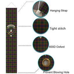 ScotsTee Shop Scottish Stephenson Old Tartan Front Porch Sign Set, Hanging Banner Set