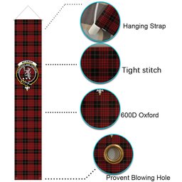 ScotsTee Shop Scottish McSwan Tartan Front Porch Sign Set, Hanging Banner Set