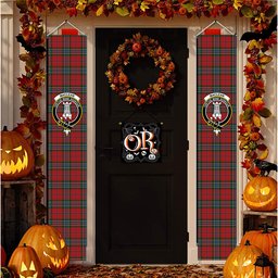 ScotsTee Shop Scottish MacLean 3 Tartan Front Porch Sign Set, Hanging Banner Set