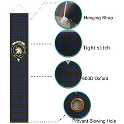 ScotsTee Shop Scottish Stewart of Appin 2 Tartan Front Porch Sign Set, Hanging Banner Set