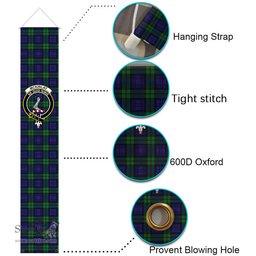 ScotsTee Shop Scottish McKinlay Modern Tartan Front Porch Sign Set, Hanging Banner Set