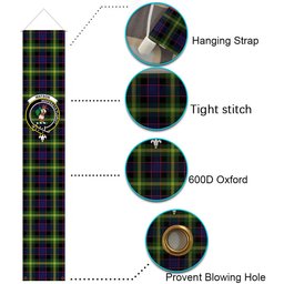 ScotsTee Shop Scottish Watson Modern Tartan Front Porch Sign Set, Hanging Banner Set