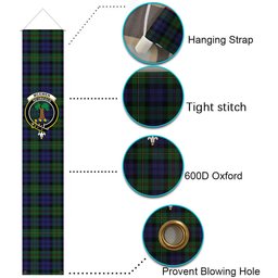 ScotsTee Shop Scottish McEwen Tartan Front Porch Sign Set, Hanging Banner Set
