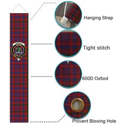 ScotsTee Shop Scottish Murray of Tullibardine Tartan Front Porch Sign Set, Hanging Banner Set