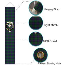 ScotsTee Shop Scottish Shaw Tartan Front Porch Sign Set, Hanging Banner Set