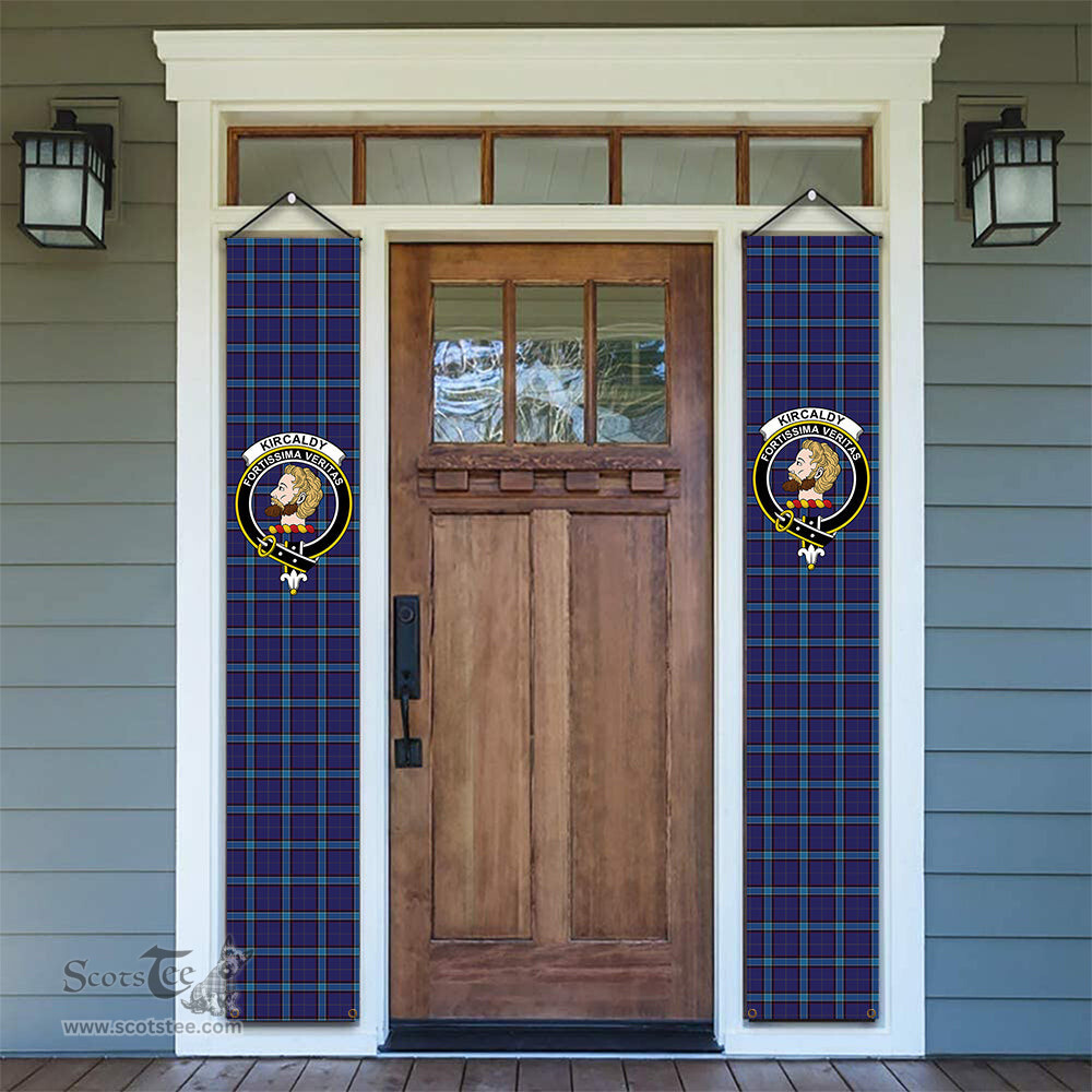 ScotsTee Shop Scottish Kirkcaldy Tartan Front Porch Sign Set, Hanging Banner Set