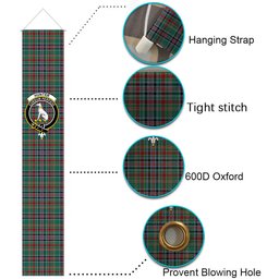 ScotsTee Shop Scottish Hunter Old Ancient Tartan Front Porch Sign Set, Hanging Banner Set