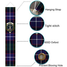 ScotsTee Shop Scottish Russell SC Tartan Front Porch Sign Set, Hanging Banner Set