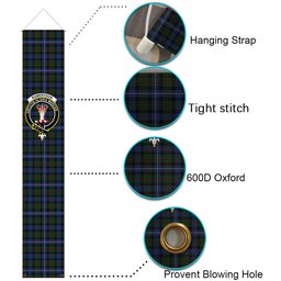 ScotsTee Shop Scottish Robertson Hunting Tartan Front Porch Sign Set, Hanging Banner Set