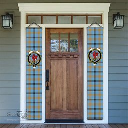 ScotsTee Shop Scottish Laing Ancient Tartan Front Porch Sign Set, Hanging Banner Set