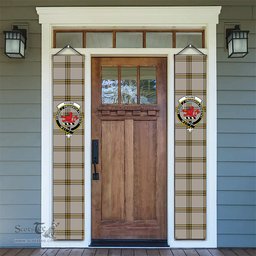 ScotsTee Shop Scottish Young in Australia Tartan Front Porch Sign Set, Hanging Banner Set