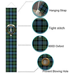ScotsTee Shop Scottish McCoy Ancient Tartan Front Porch Sign Set, Hanging Banner Set