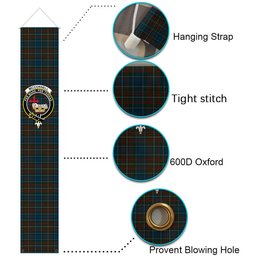 ScotsTee Shop Scottish McConnell Tartan Front Porch Sign Set, Hanging Banner Set