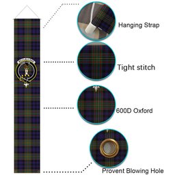 ScotsTee Shop Scottish McClelland Tartan Front Porch Sign Set, Hanging Banner Set