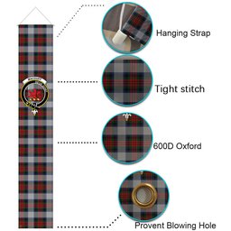 ScotsTee Shop Scottish MacDuff Dress 5 Tartan Front Porch Sign Set, Hanging Banner Set