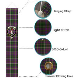 ScotsTee Shop Scottish Tailyour Tartan Front Porch Sign Set, Hanging Banner Set