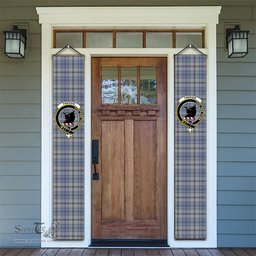 ScotsTee Shop Scottish Tweedie Tartan Front Porch Sign Set, Hanging Banner Set