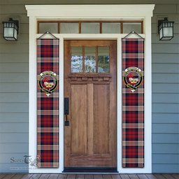 ScotsTee Shop Scottish McDonald Dress Irish Tartan Front Porch Sign Set, Hanging Banner Set