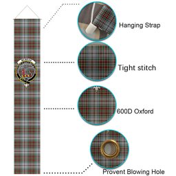ScotsTee Shop Scottish McBean Dress Tartan Front Porch Sign Set, Hanging Banner Set