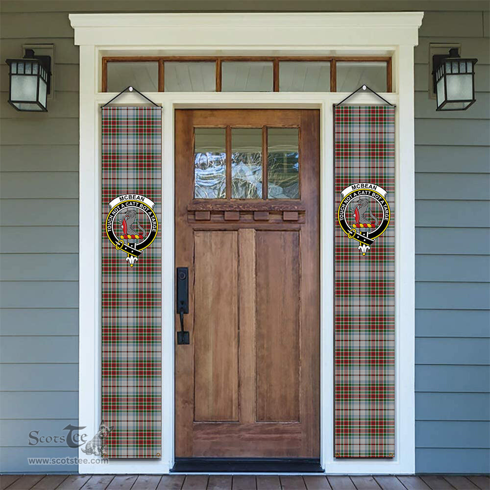 ScotsTee Shop Scottish McBean Dress Tartan Front Porch Sign Set, Hanging Banner Set
