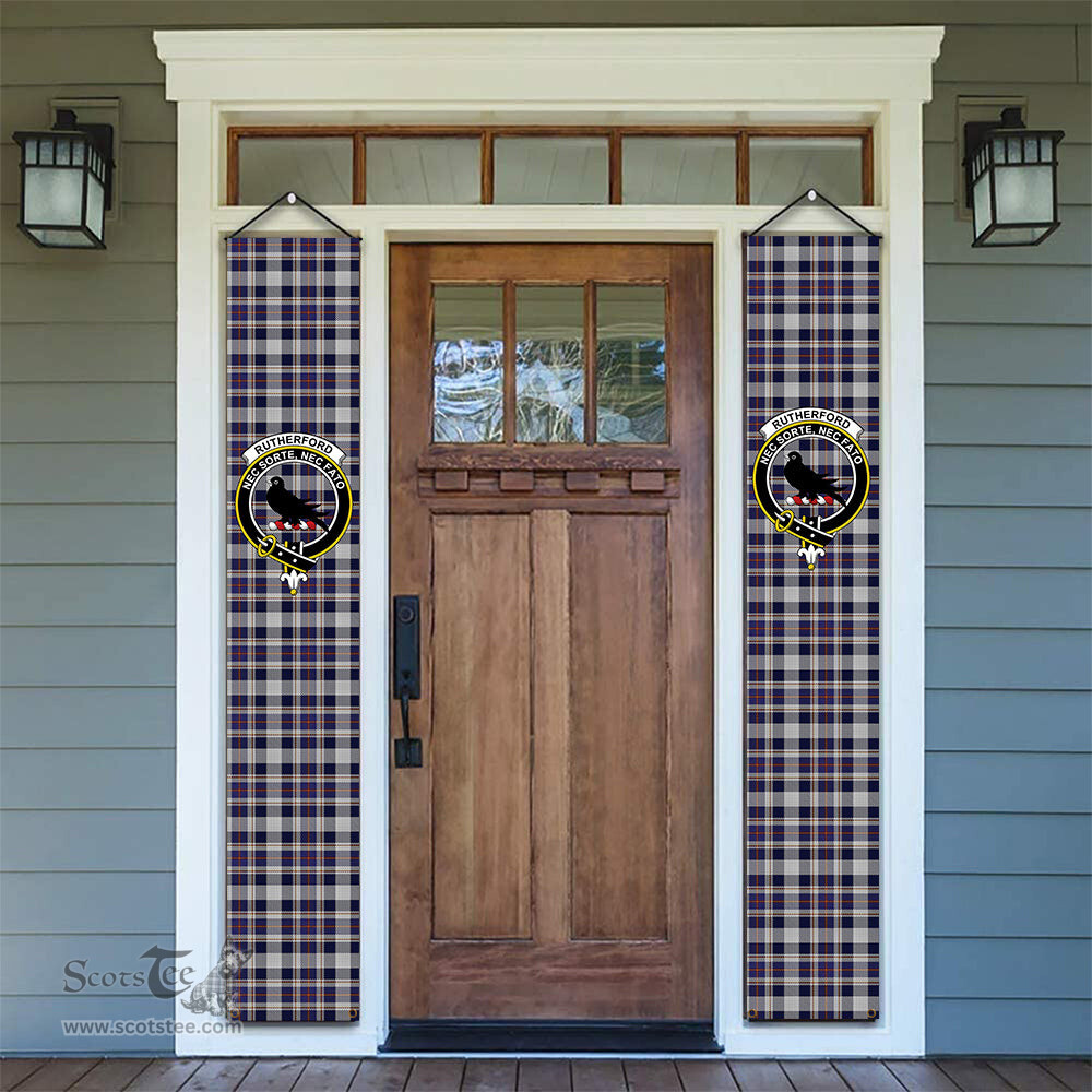 ScotsTee Shop Scottish Rutherford Simon Travis Alan Tartan Front Porch Sign Set, Hanging Banner Set