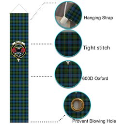 ScotsTee Shop Scottish McLeod of Skye Tartan Front Porch Sign Set, Hanging Banner Set