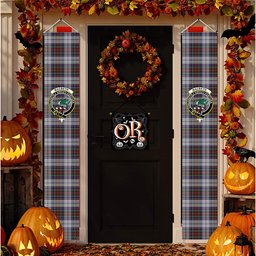 ScotsTee Shop Scottish MacBeth Dress Tartan Front Porch Sign Set, Hanging Banner Set