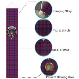 ScotsTee Shop Scottish Montgomery Modern Tartan Front Porch Sign Set, Hanging Banner Set