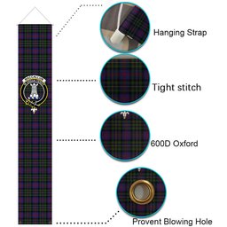 ScotsTee Shop Scottish MacCallum of Berwick Tartan Front Porch Sign Set, Hanging Banner Set