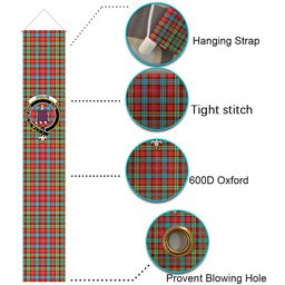 ScotsTee Shop Scottish Ogilvie Tartan Front Porch Sign Set, Hanging Banner Set