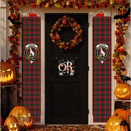 ScotsTee Shop Scottish Hunter USA Tartan Front Porch Sign Set, Hanging Banner Set