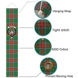 ScotsTee Shop Scottish Muirhead SC Tartan Front Porch Sign Set, Hanging Banner Set