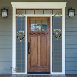 ScotsTee Shop Scottish McKerrell of Hillhouse Dress Tartan Front Porch Sign Set, Hanging Banner Set