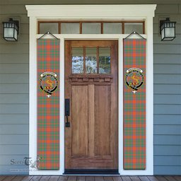 ScotsTee Shop Scottish MacKintosh Ancient Tartan Front Porch Sign Set, Hanging Banner Set