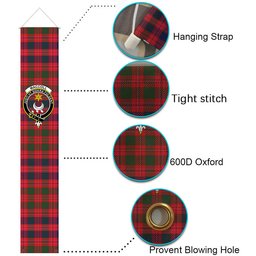 ScotsTee Shop Scottish MacColl Old Modern Tartan Front Porch Sign Set, Hanging Banner Set