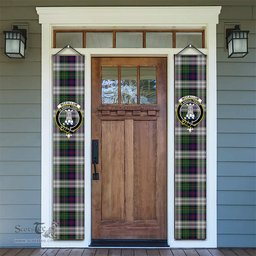 ScotsTee Shop Scottish McCallum Dress Tartan Front Porch Sign Set, Hanging Banner Set