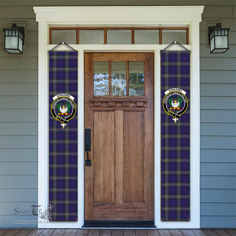 ScotsTee Shop Scottish Kinnaird Tartan Front Porch Sign Set, Hanging Banner Set