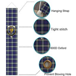 ScotsTee Shop Scottish Sinclair Dress Dance Tartan Front Porch Sign Set, Hanging Banner Set