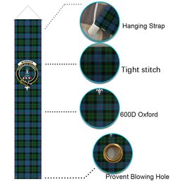 ScotsTee Shop Scottish Morrison Society Tartan Front Porch Sign Set, Hanging Banner Set