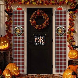ScotsTee Shop Scottish MacPhee Dress Tartan Front Porch Sign Set, Hanging Banner Set