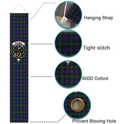 ScotsTee Shop Scottish McPhail Hunting Tartan Front Porch Sign Set, Hanging Banner Set
