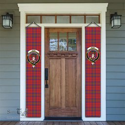 ScotsTee Shop Scottish Ross Old Ancient Tartan Front Porch Sign Set, Hanging Banner Set