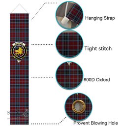 ScotsTee Shop Scottish MacTavish 2 Tartan Front Porch Sign Set, Hanging Banner Set