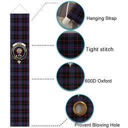 ScotsTee Shop Scottish Nairn Tartan Front Porch Sign Set, Hanging Banner Set