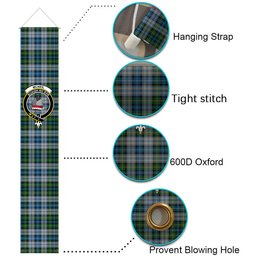 ScotsTee Shop Scottish McNeil Dress Tartan Front Porch Sign Set, Hanging Banner Set