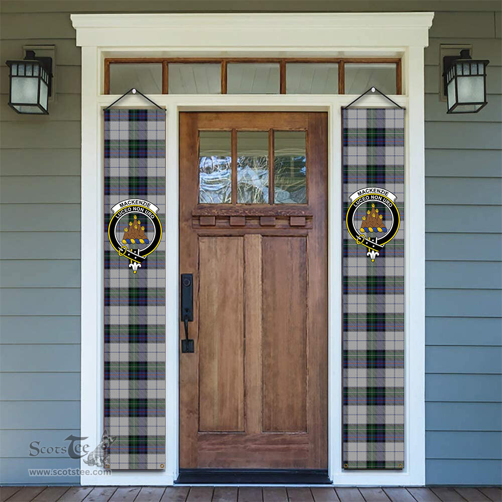ScotsTee Shop Scottish MacKenzie Dress 3 Tartan Front Porch Sign Set, Hanging Banner Set