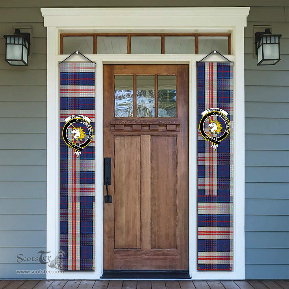 ScotsTee Shop Scottish Stewart of Appin Hunting Dress Tartan Front Porch Sign Set, Hanging Banner Set