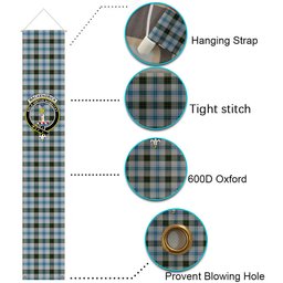 ScotsTee Shop Scottish MacKendrick Dress Tartan Front Porch Sign Set, Hanging Banner Set